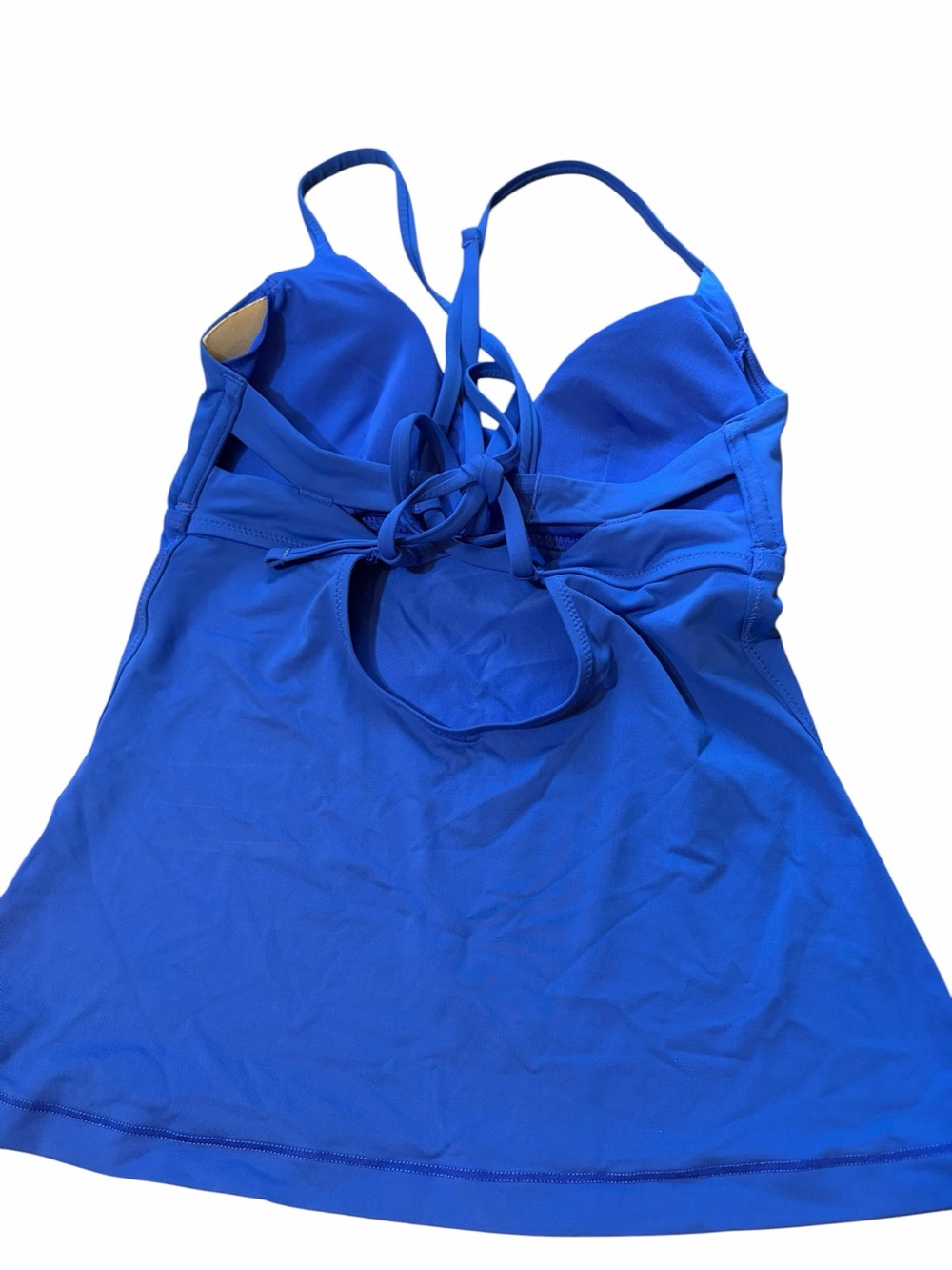 Athleta A-C Size Small Triangle Tankini Blue - Picture 5 of 7